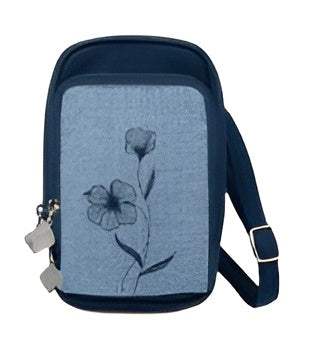 Small Cross Body Bag with Flower Design