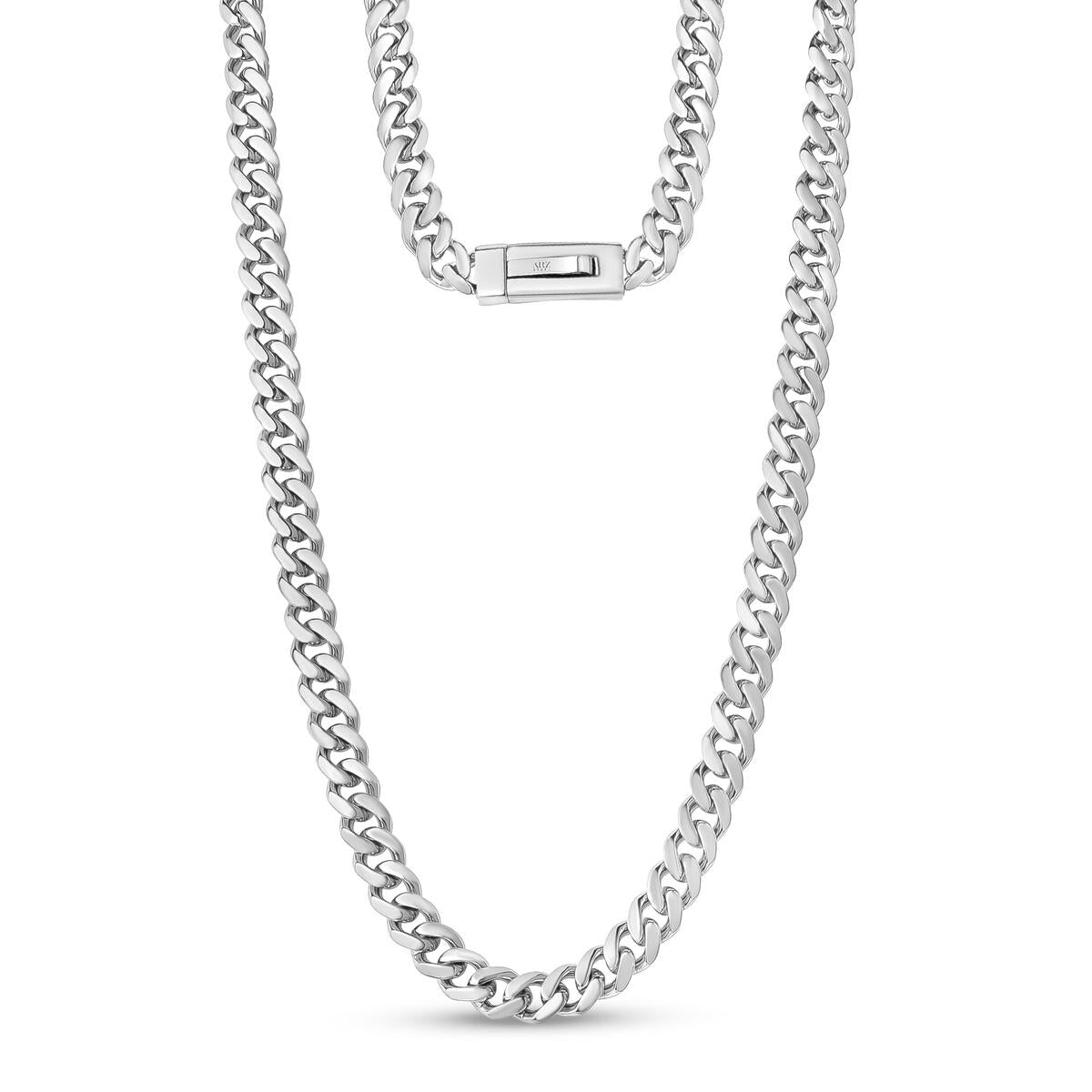 9mm Cuban Link Necklace 20" Stainless Steel - Men's Chain