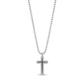Rounded Cross Pendant Stainless Steel