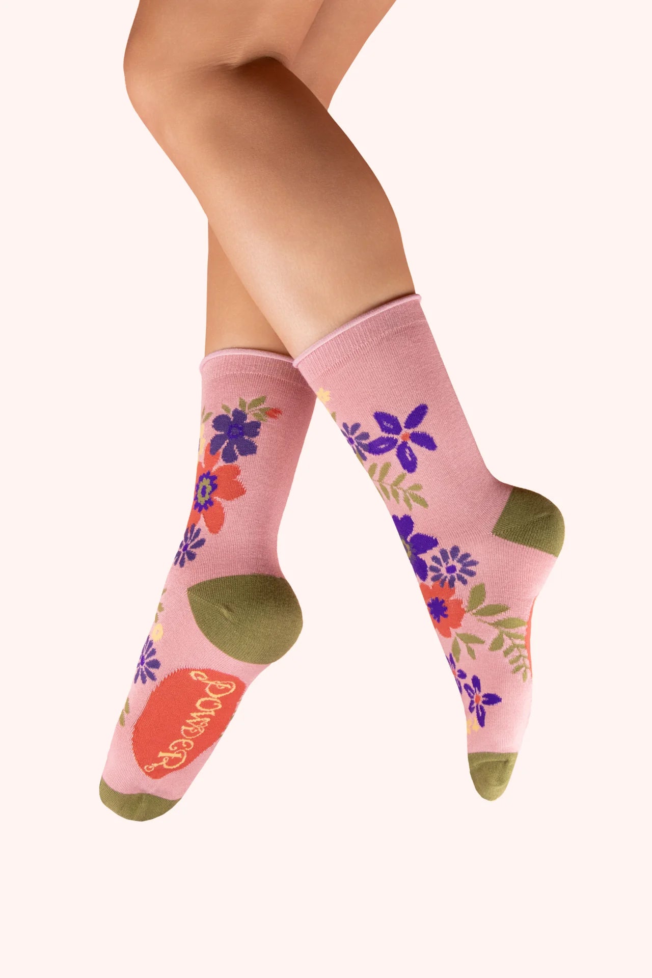 Ankle Socks Floral Spray, Candy