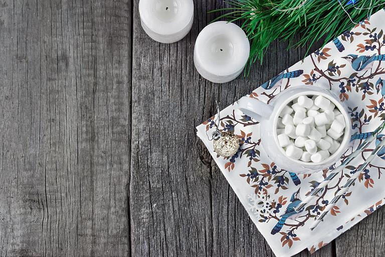 Blue Jays & Berries Kitchen Towel