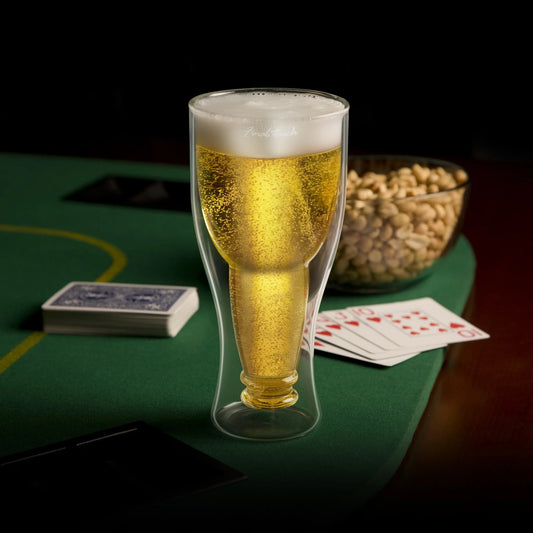 Bottoms Up Beer Glass