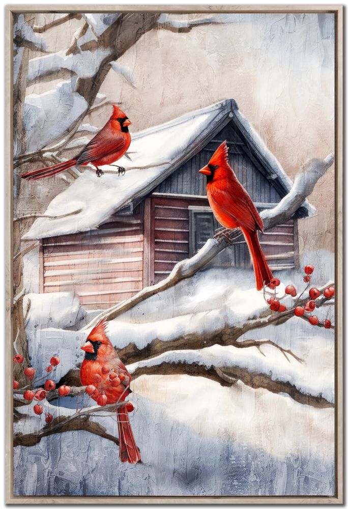 Cardinals In Winter Haven Artwork