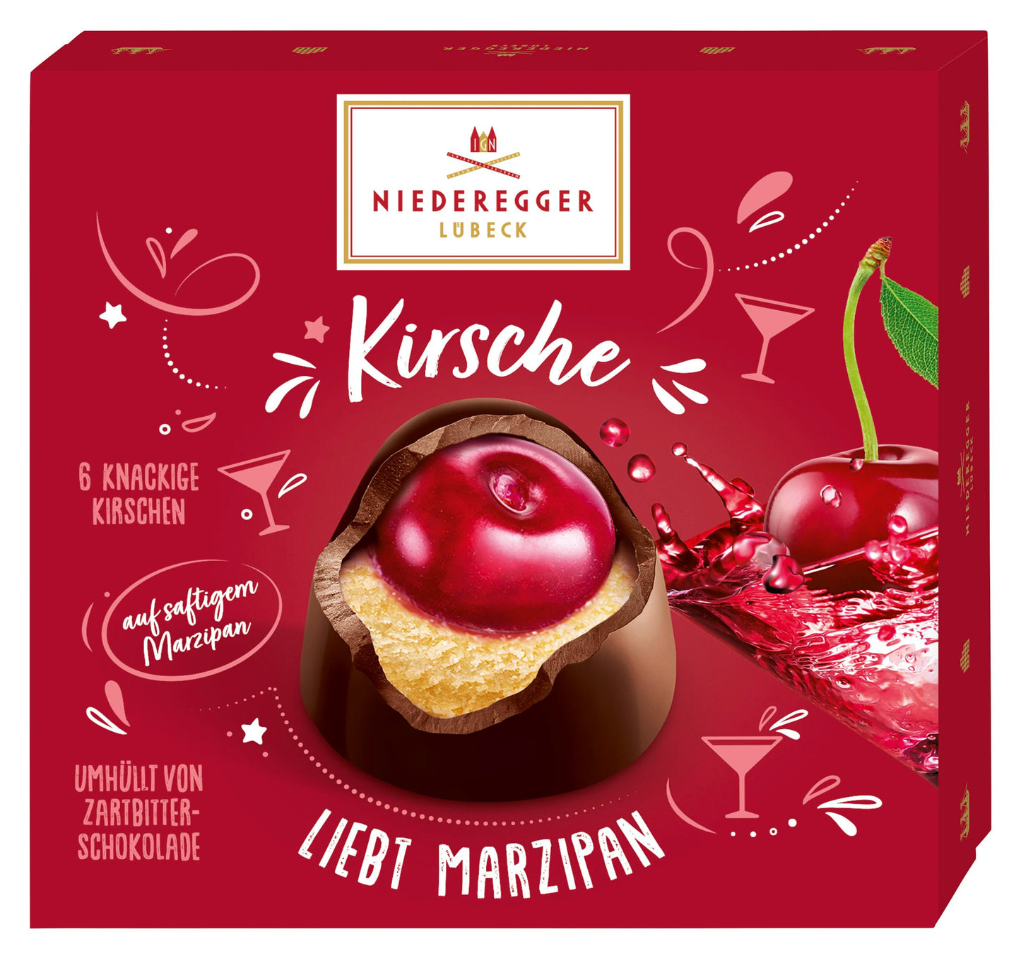 Cherry Kirsche Marzipan Pralines
