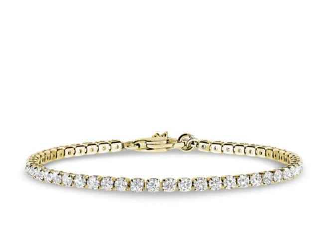 Adjustable Tennis Bracelet (2.5mm) - Gold