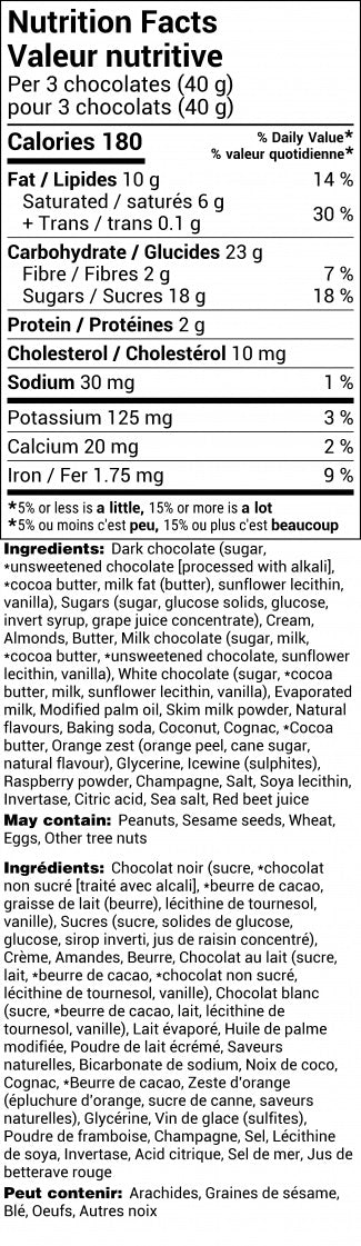 Classic 15 piece Dark Assortment