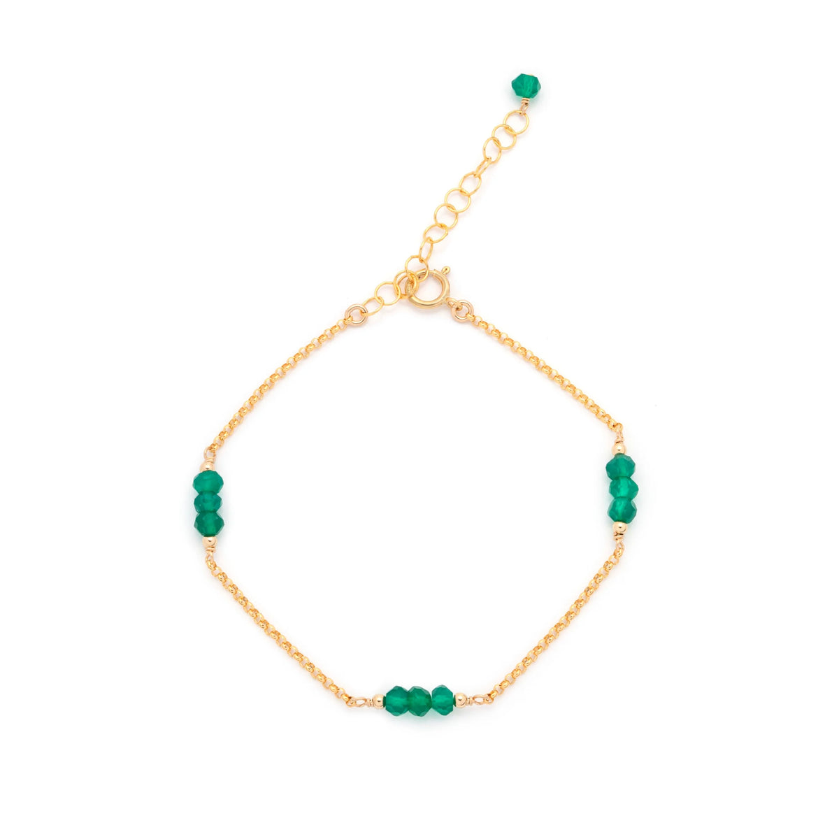Dottie Bracelet - Green Onyx