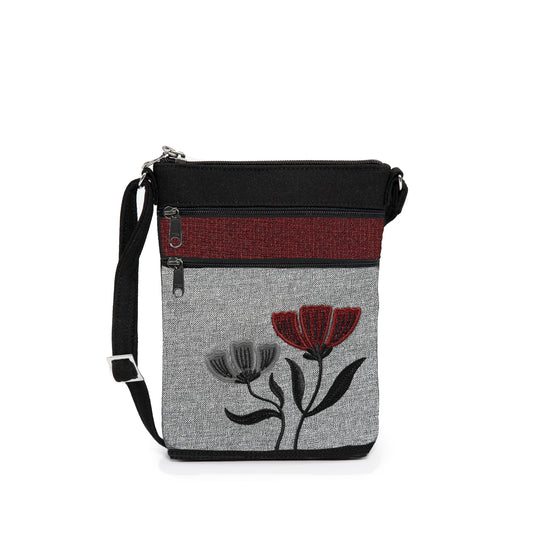 Grab and Go Pouches with Two Flowers