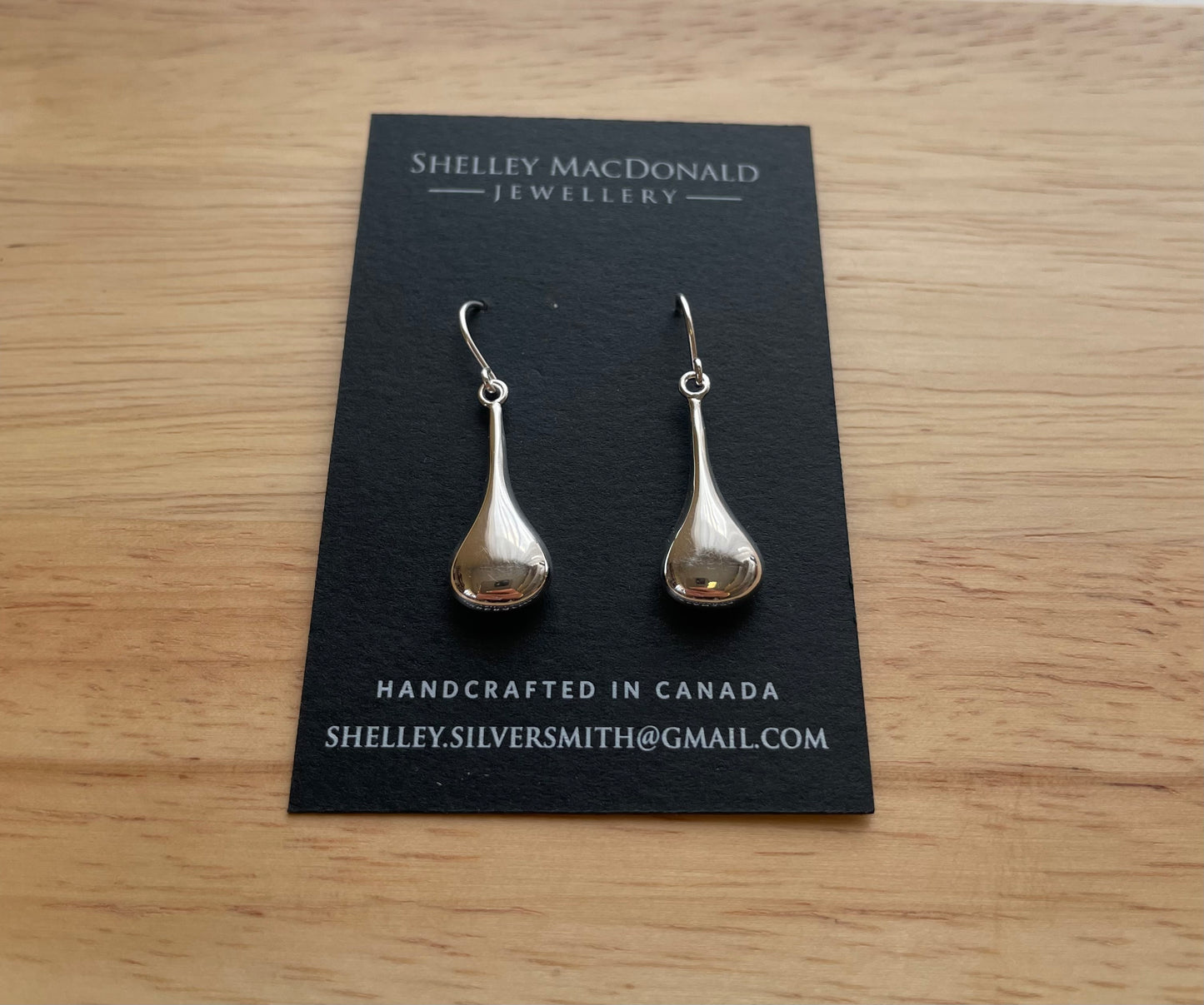 Large Hollow Teardrop Earrings
