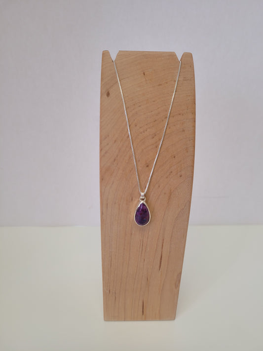 Purple Copper Turquoise Necklace