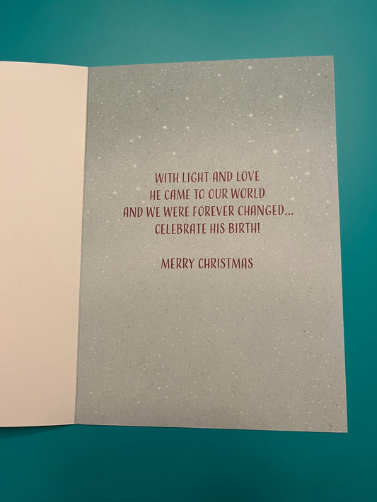 Nativity Nature Scene Holiday Greeting Card