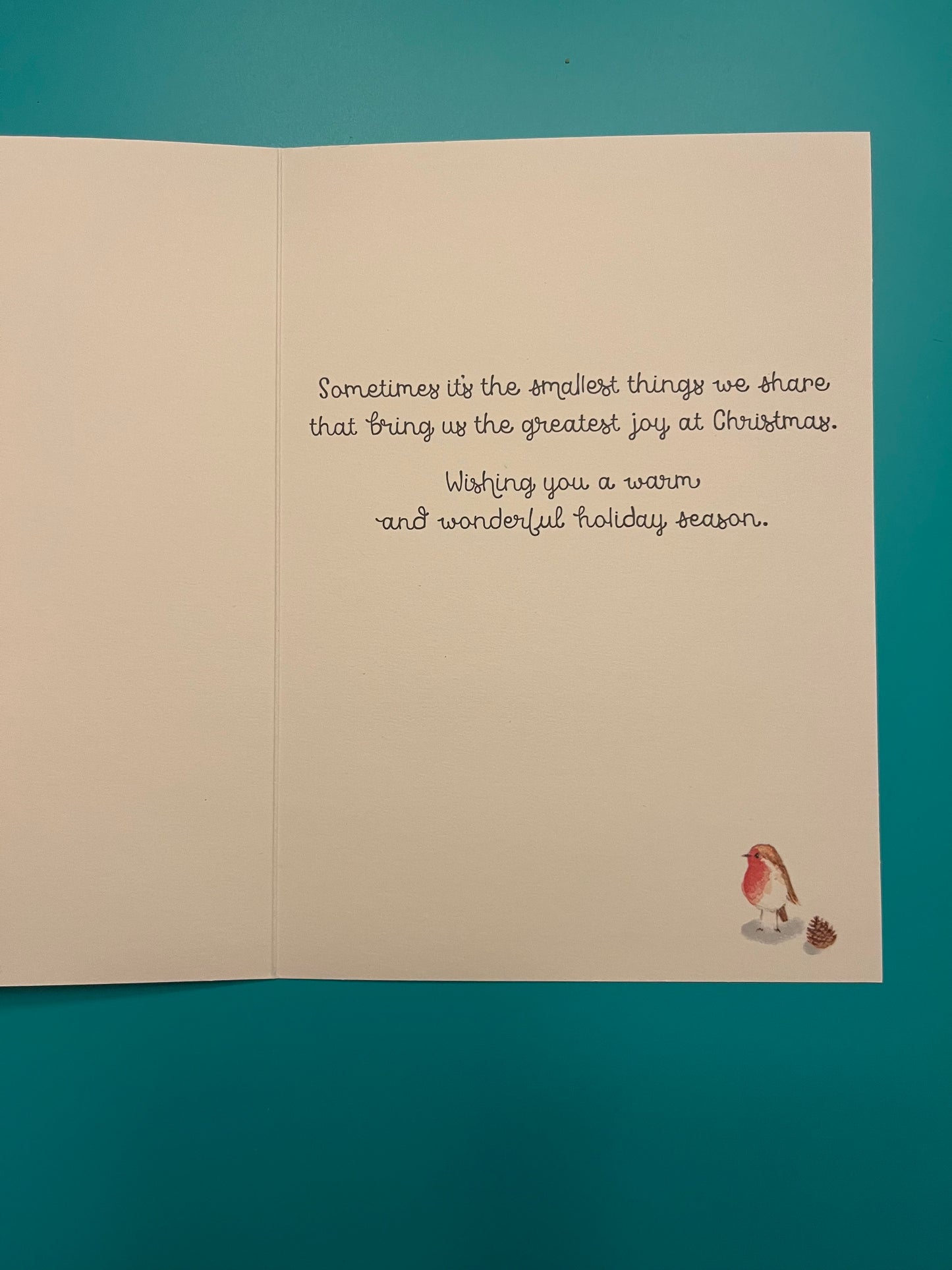 Hedgehog's Snowman Holiday Greeting Card