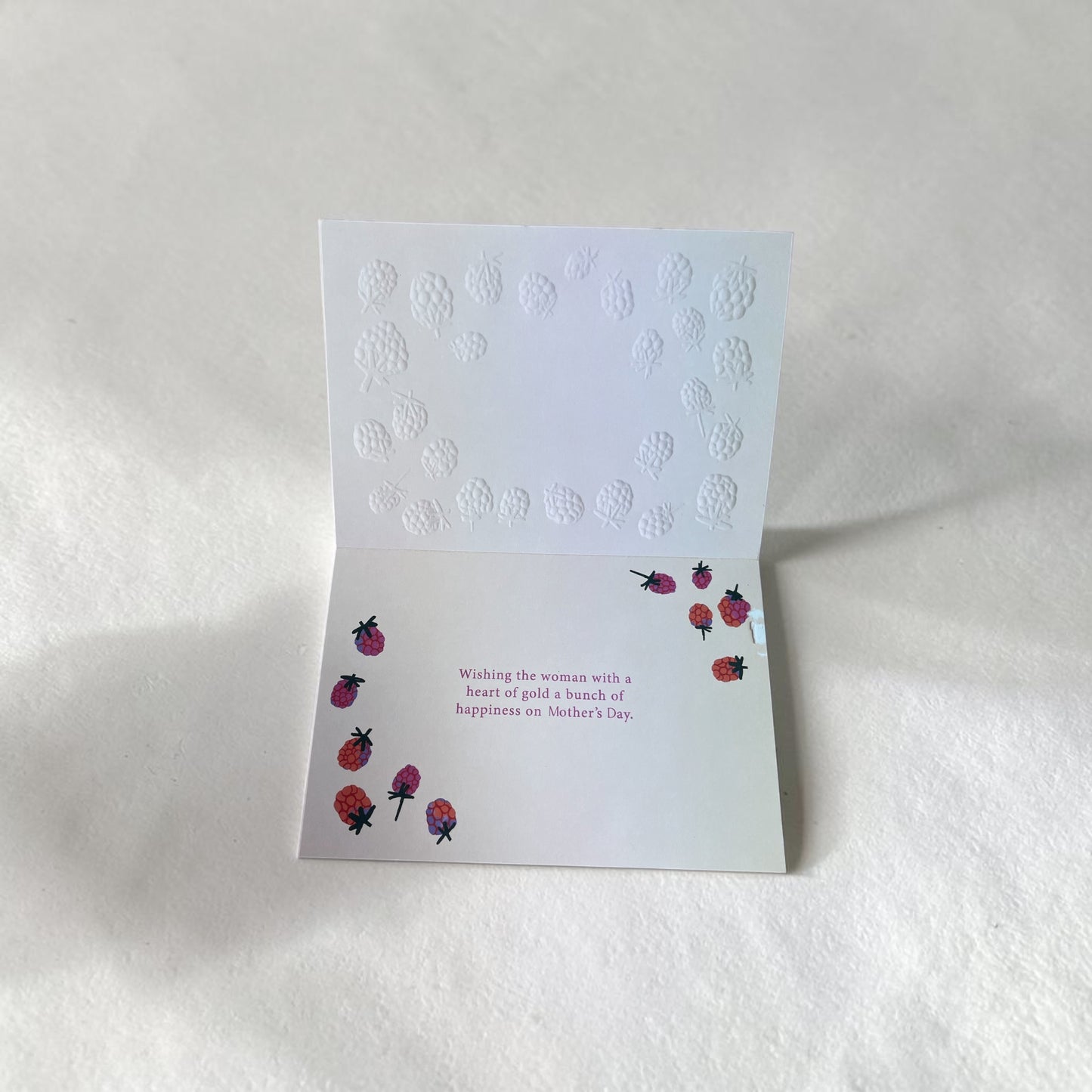 Raspberries Heart of Gold - Mother's Day Card