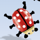 Solid Chocolate Ladybug