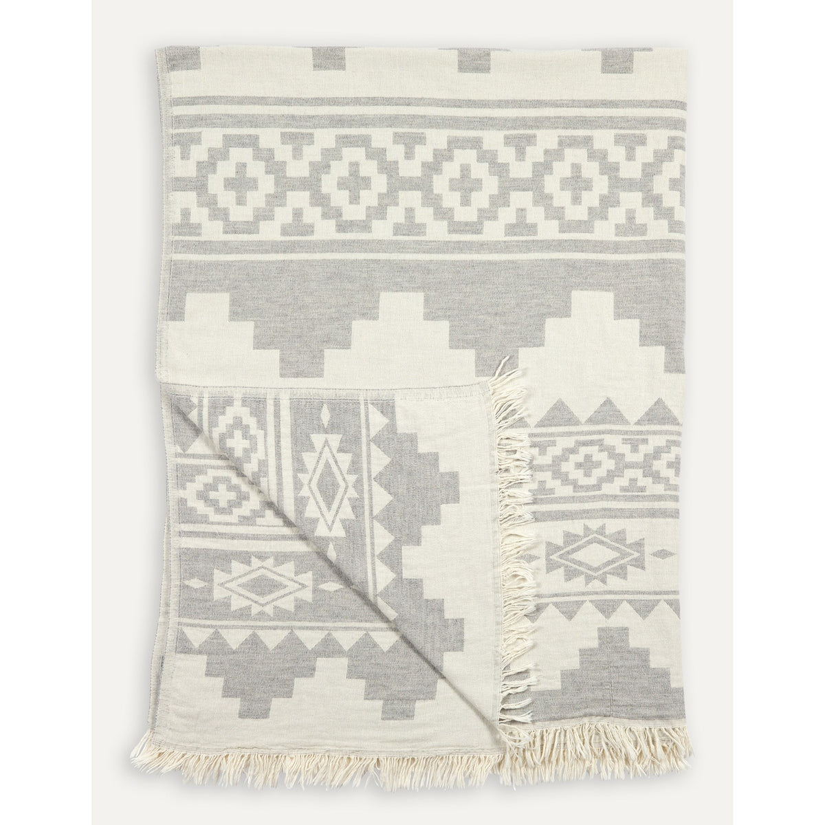 Throw Atzi Grey and White