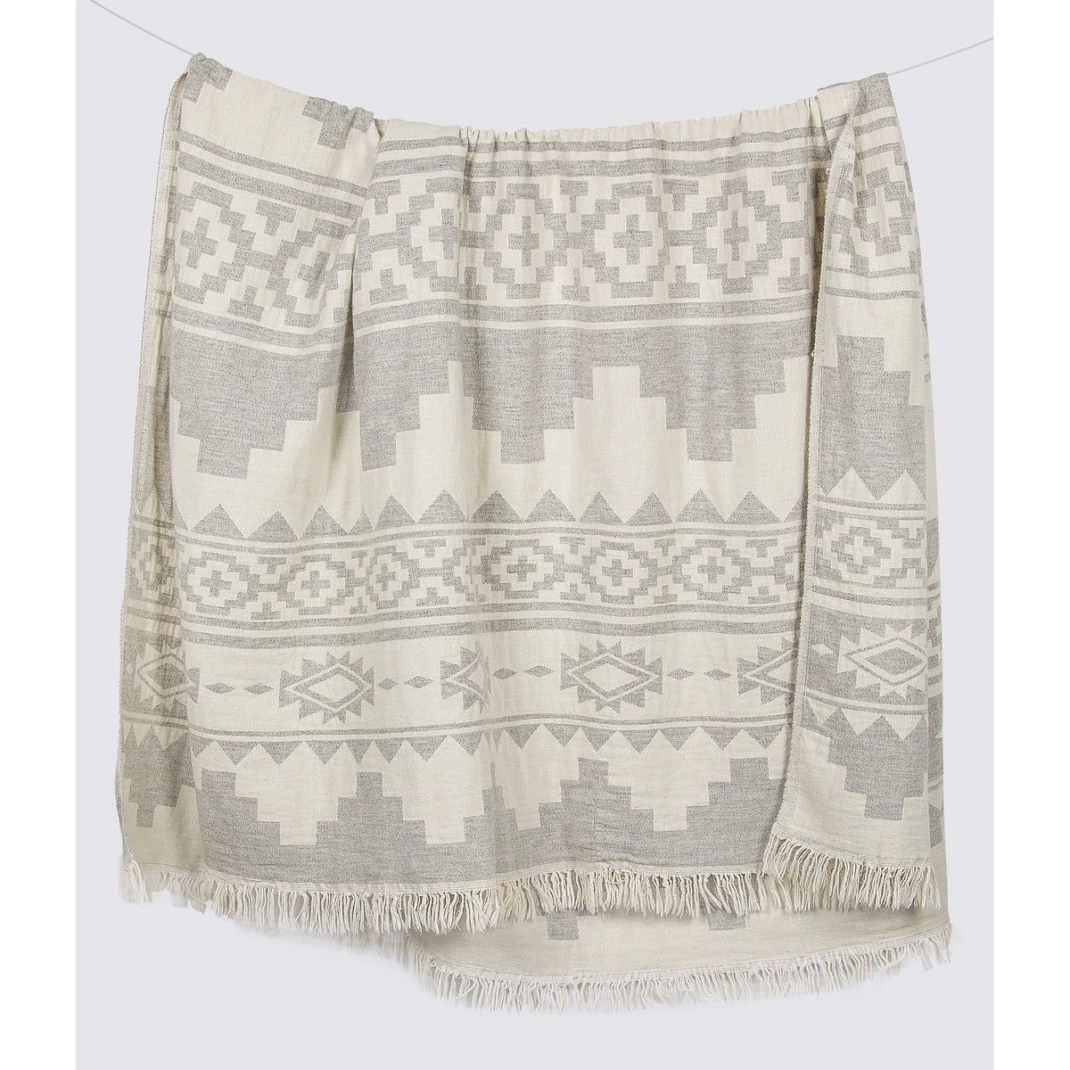 Throw Atzi Grey and White