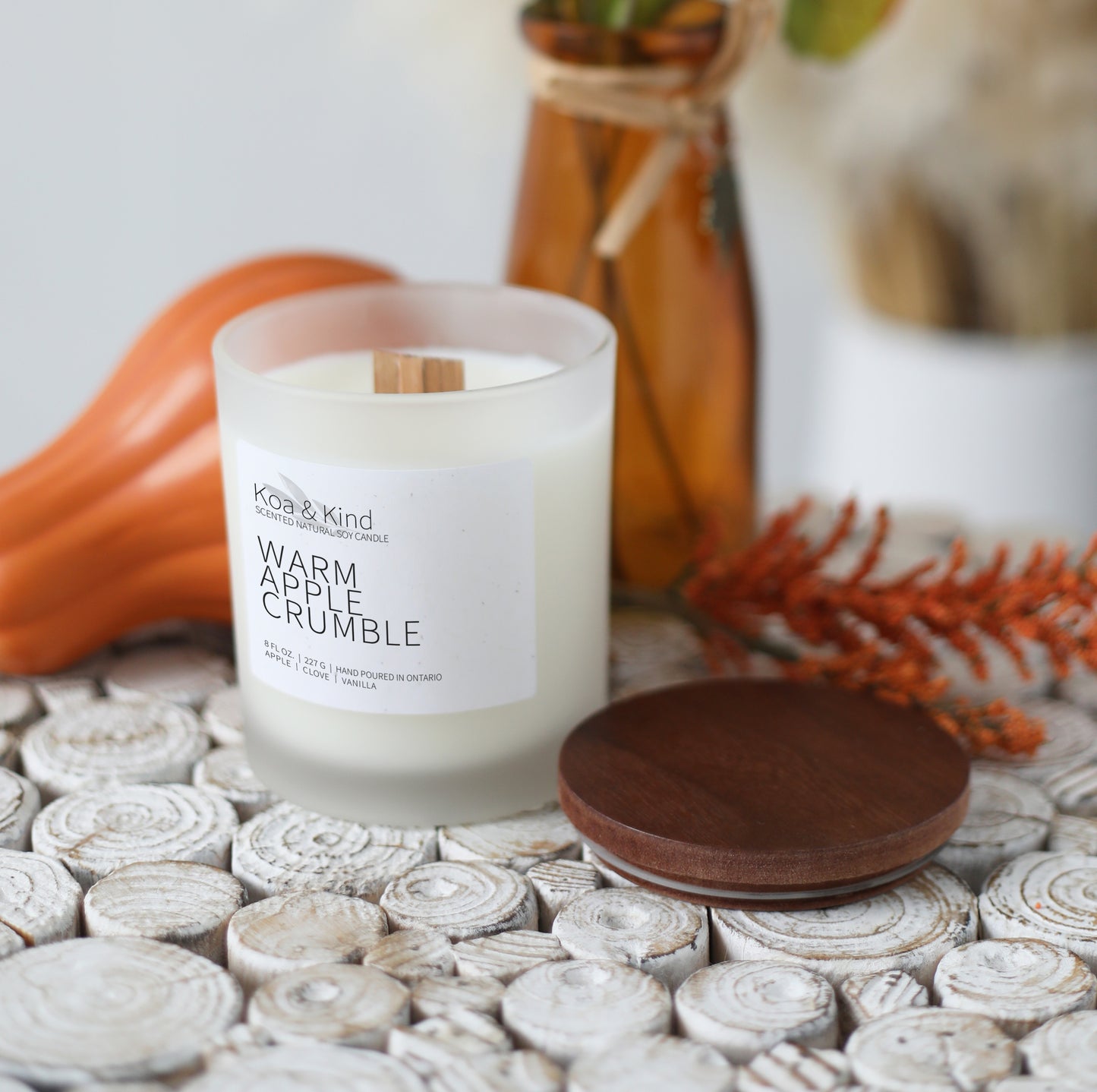 Warm Apple Crumble Soy Candle (8 oz)