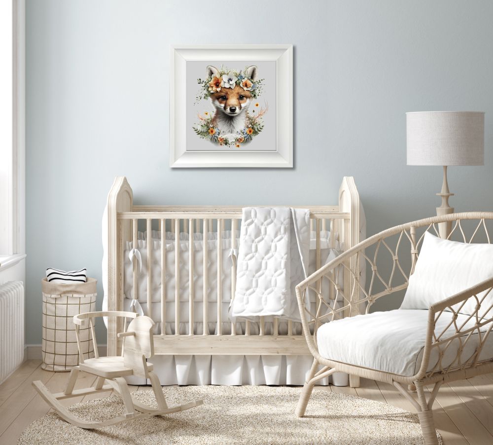 Fox In Floral Bouquet