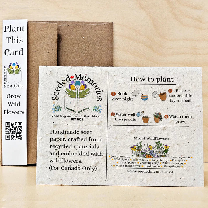 Seeded Paper Love Card - For a Lifetime Together