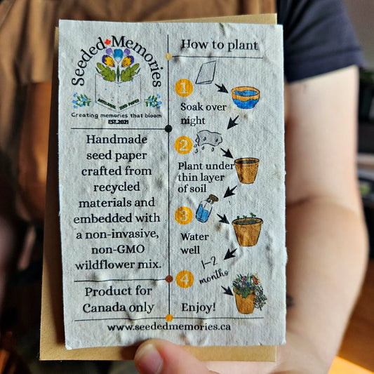 Seeded Paper Mini Card - Thank You