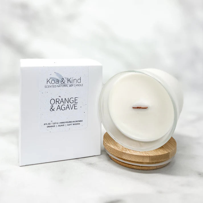 Orange & Agave Scented Soy Candle