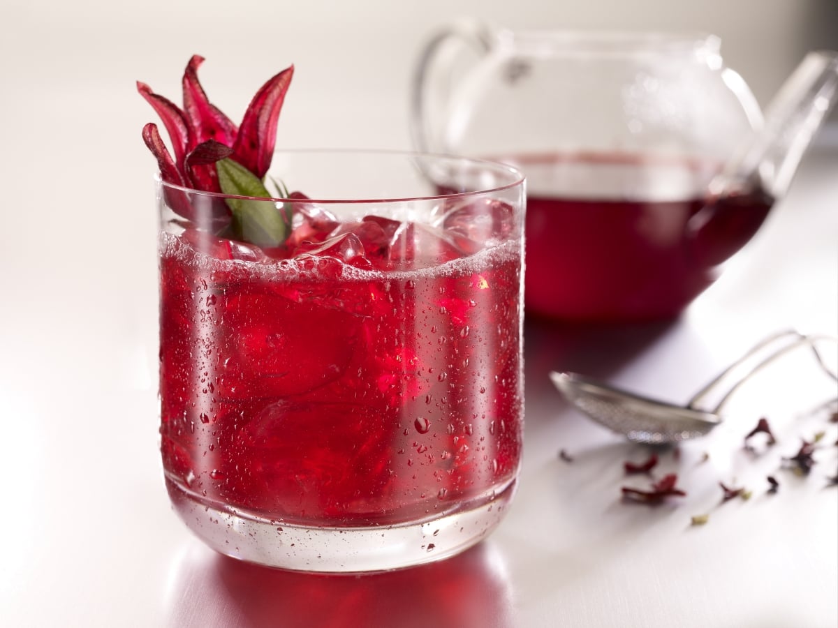 Fleurs d'hibiscus comestibles