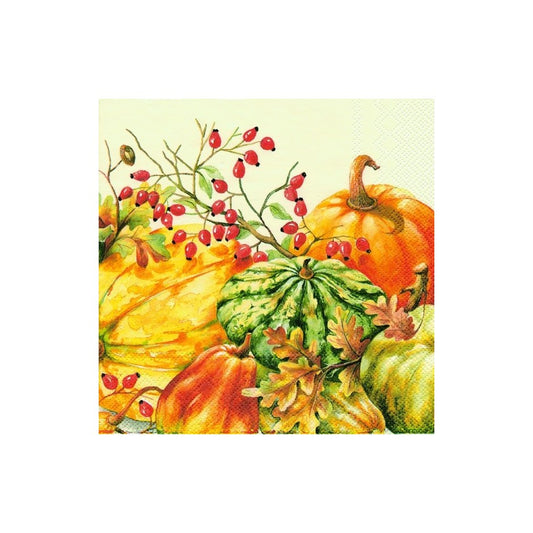 Serviette cocktail d'automne