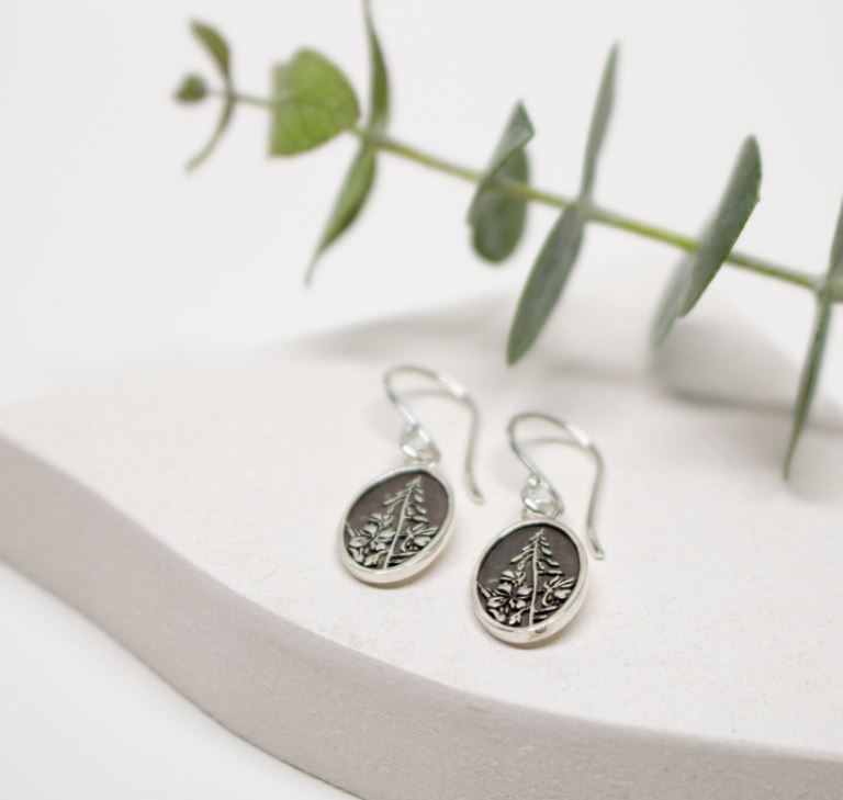 Fireweed Dangle Earrings Large