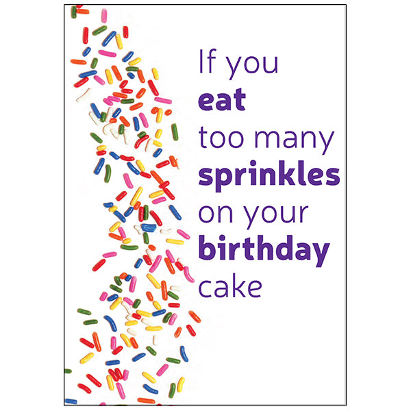 Too Many Sprinkles - Birthday Card