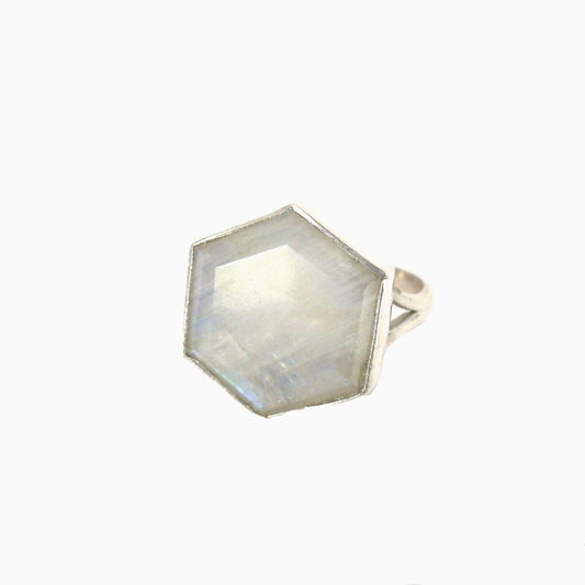 Bague Abeille Pierre de Lune Taille 6