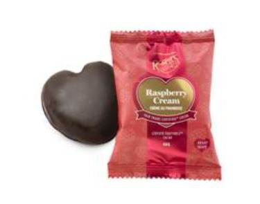 Rogers Victoria Cream Heart Shaped Raspberry