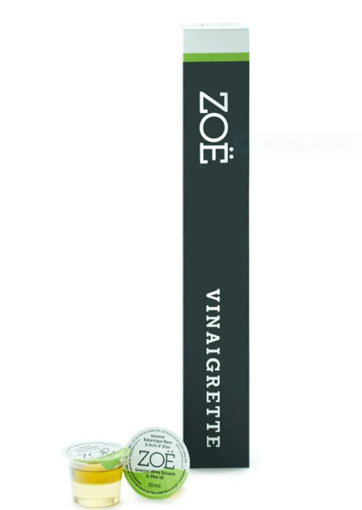 Gousses de balsamique blanc et d'huile d'olive