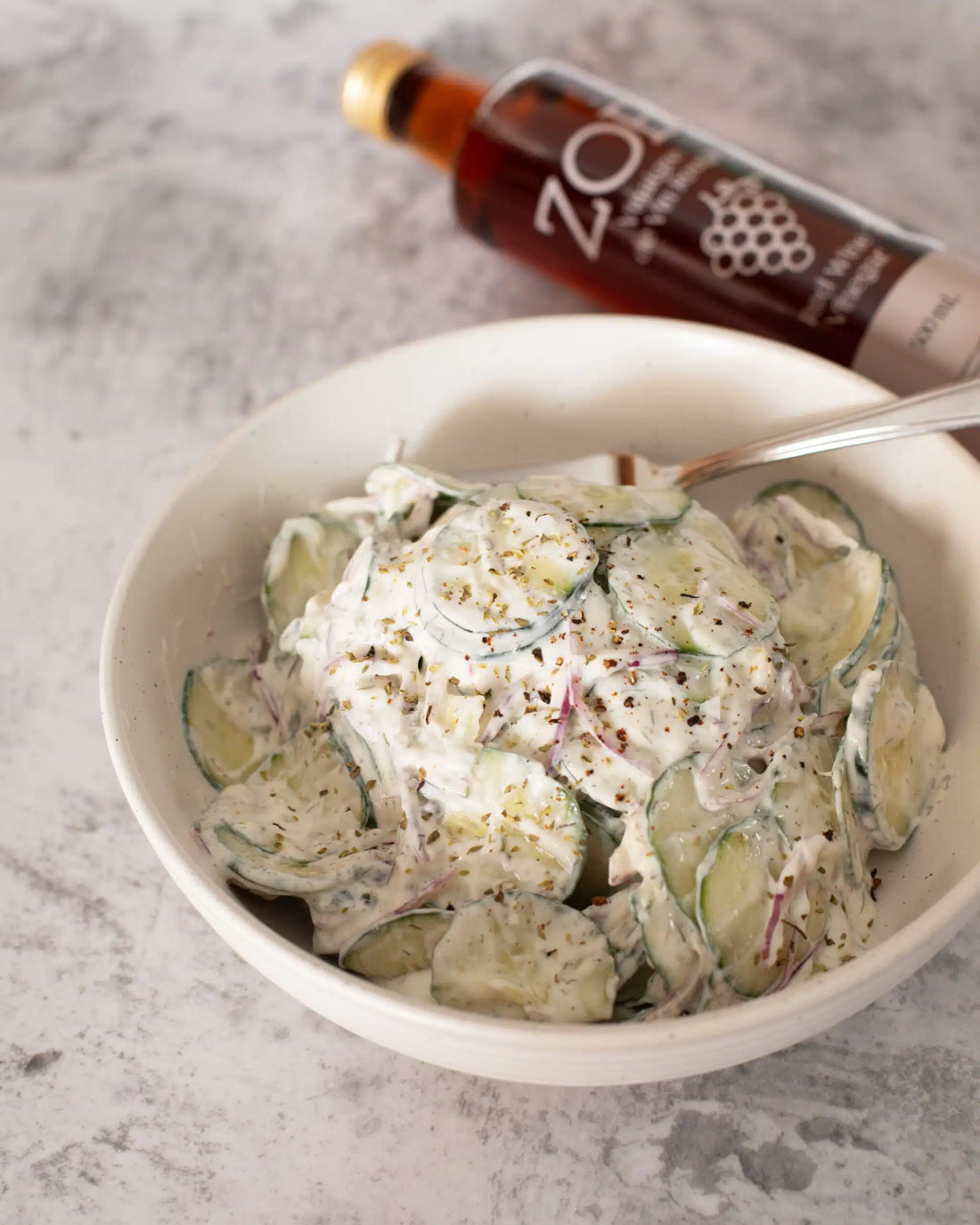 Easy Greek Cucumber Salad