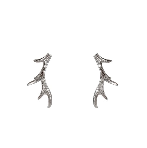 Antler Earrings Studs Large