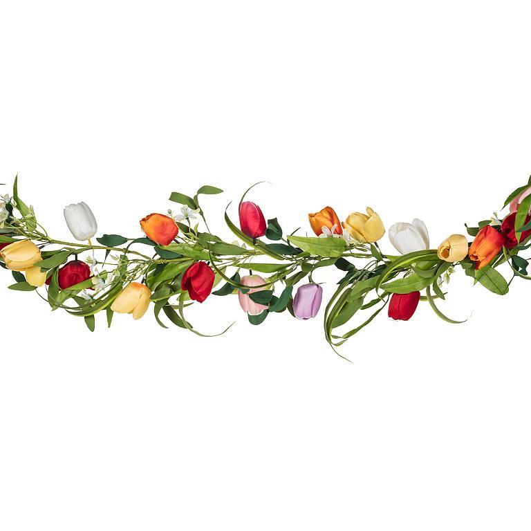 Multicolour Tulip Garland