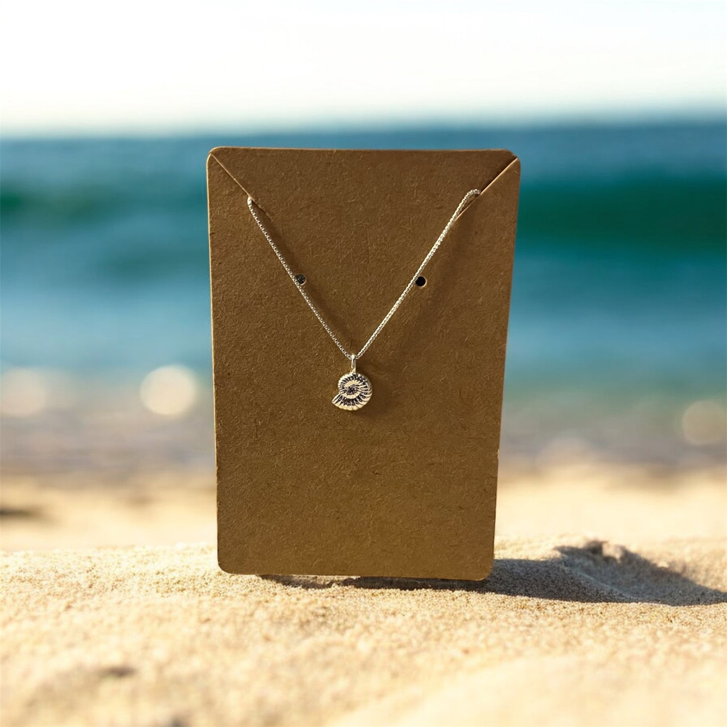 Small Swirl Shell Necklace