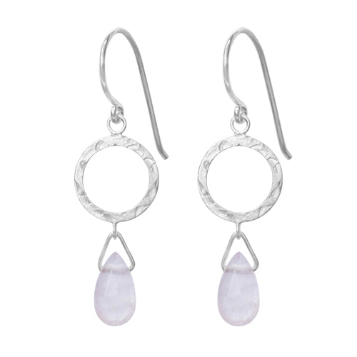 Rose Quartz La Palma Earring