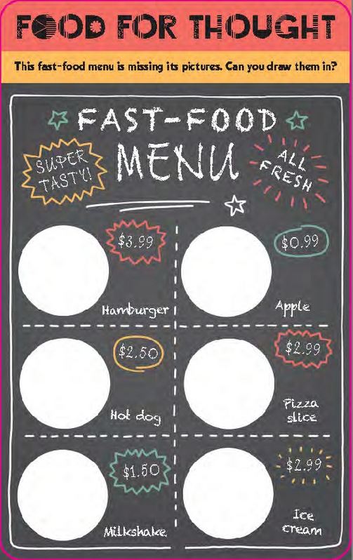 Drawing Games on the Go Activity Card Set