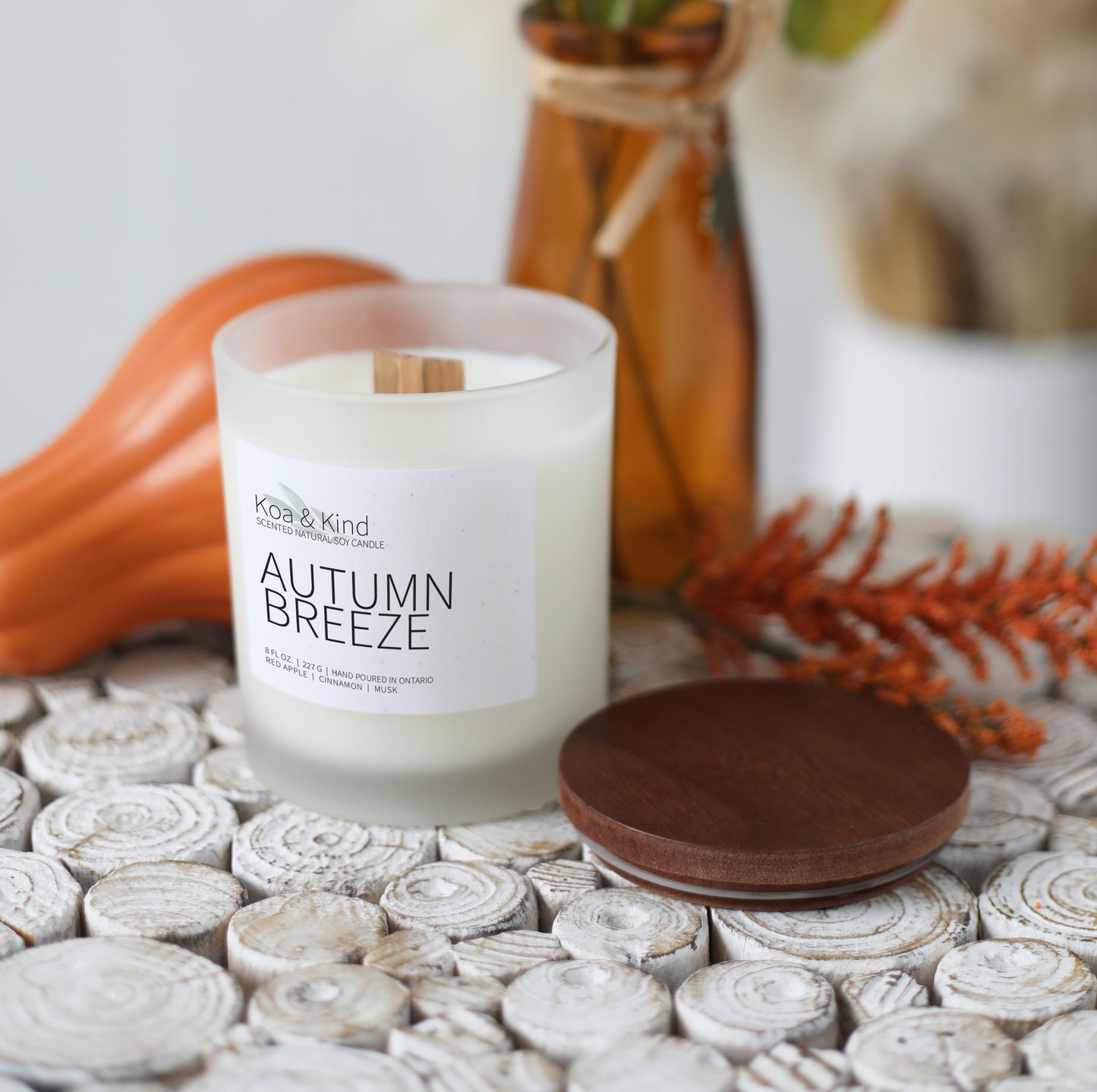Autumn Breeze Scented Soy Candle (8 oz)