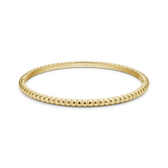 Beaded Edge Bangle Gold