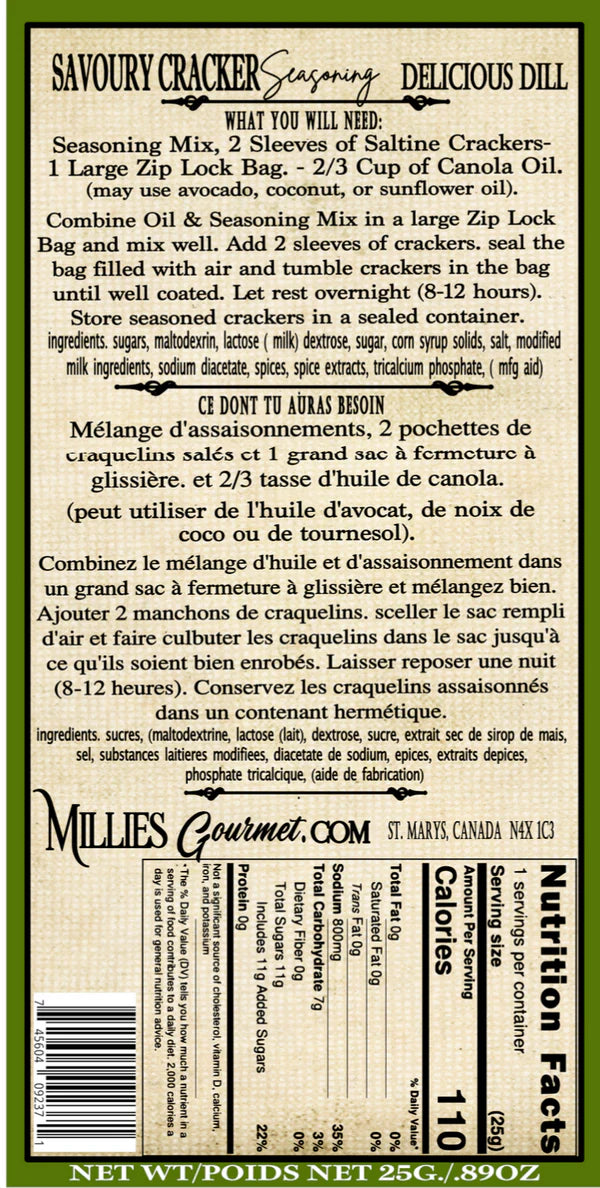 Delicious Dill Cracker Seasoning