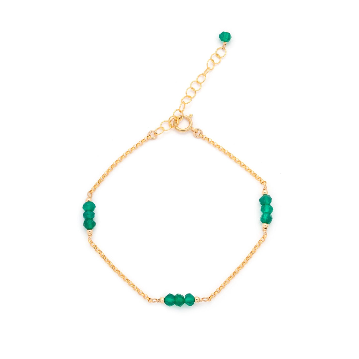 Dottie Bracelet - Green Onyx