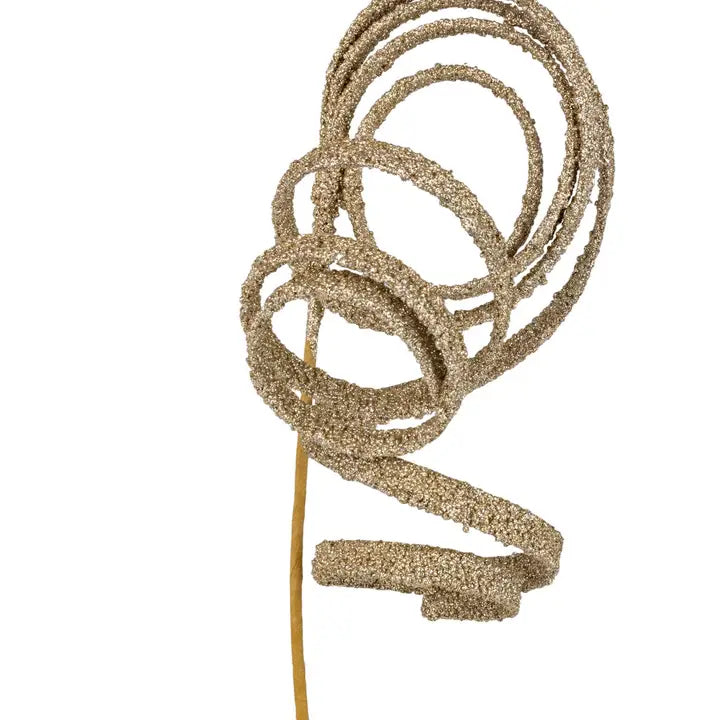 Gold Glitter Spiral Pick – Extendable