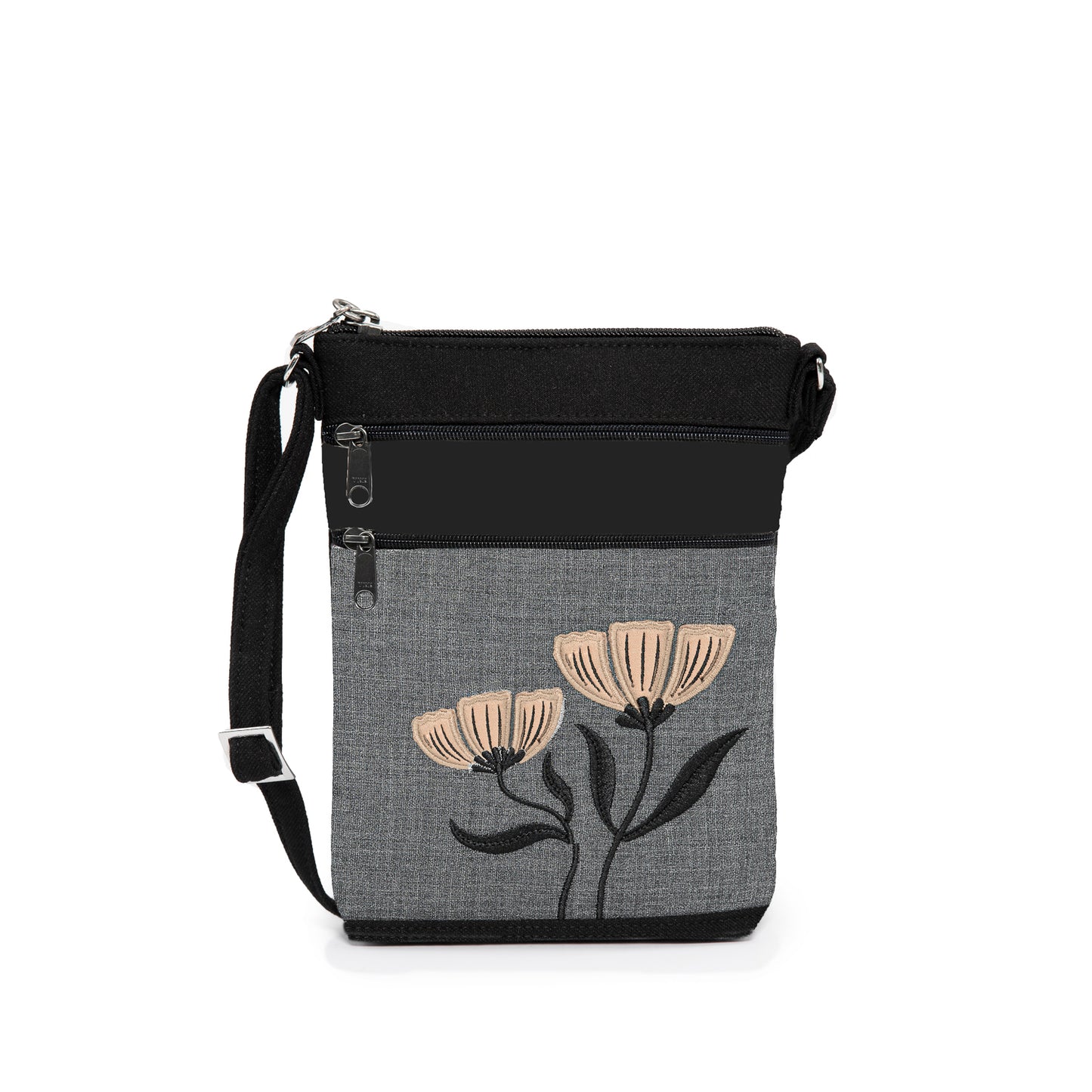 Grab and Go Pouches with Two Flowers