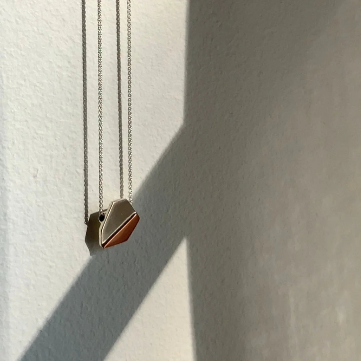 Asymmetrical Necklace Sterling Silver - Handmade in Canada