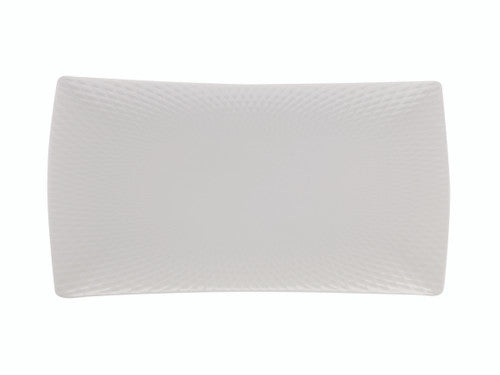 White Rectangular Diamond  Platter 36x18cm