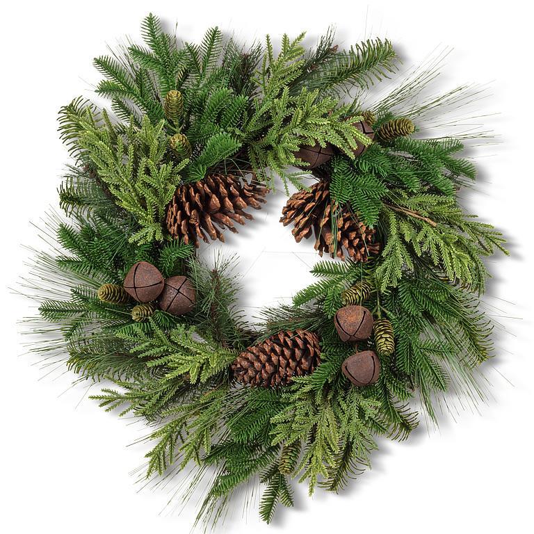 Large Bough & Bell Wreath