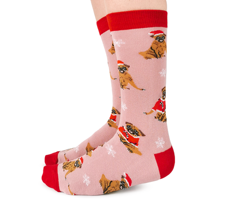 Merry Pug-Mas Womens Crew