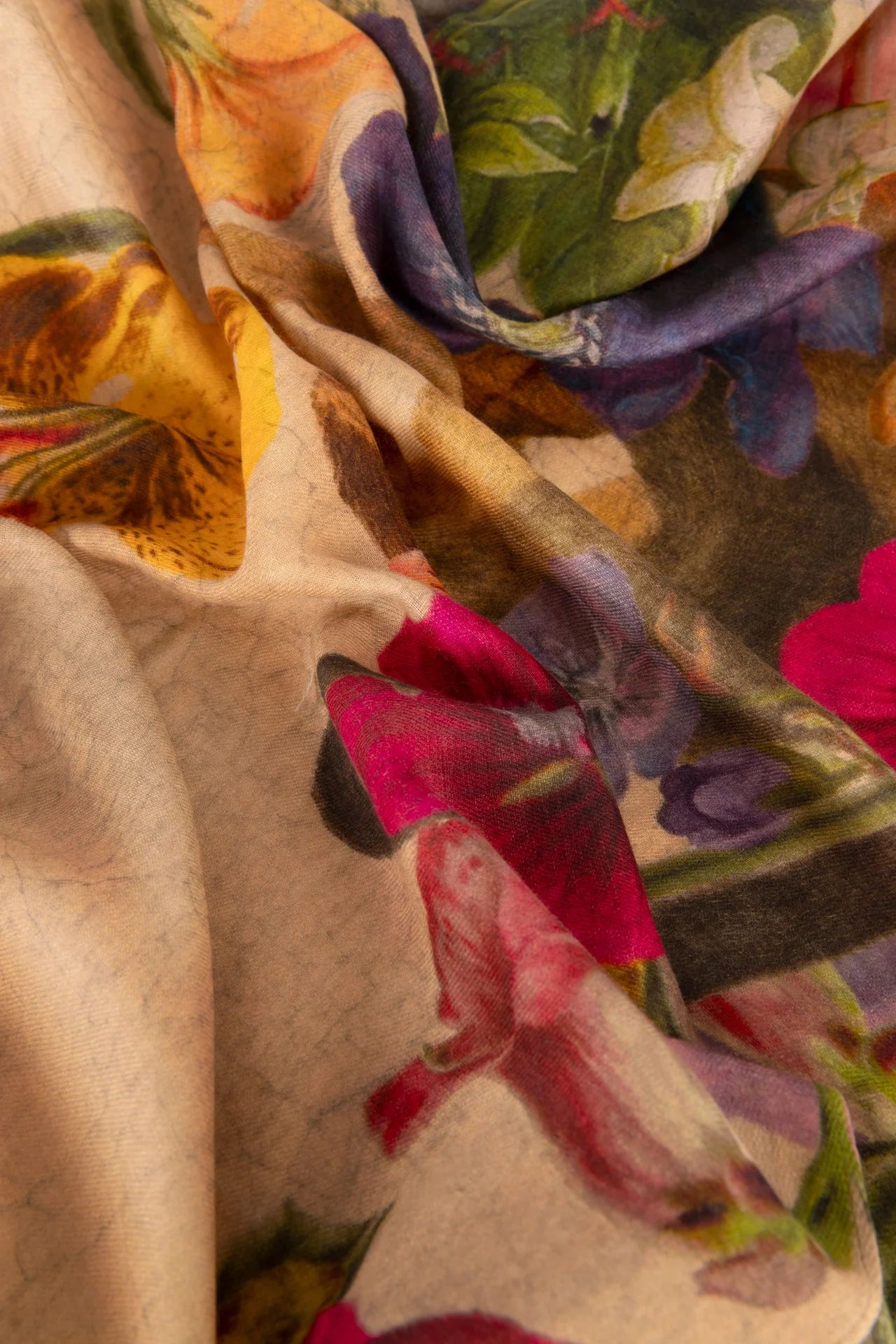 Mid Length Kimono Cream Posy