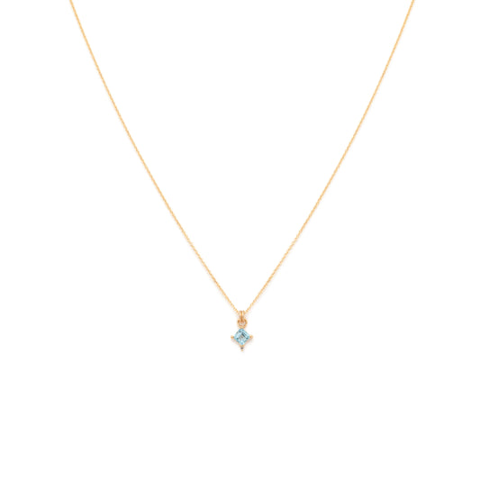 Mini Diana Necklace Swiss Blue Topaz
